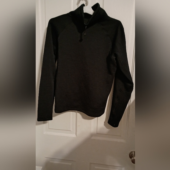 lululemon athletica Tops - Lululemon Womans Black Sweater Pullover With Tie Pull At Neck